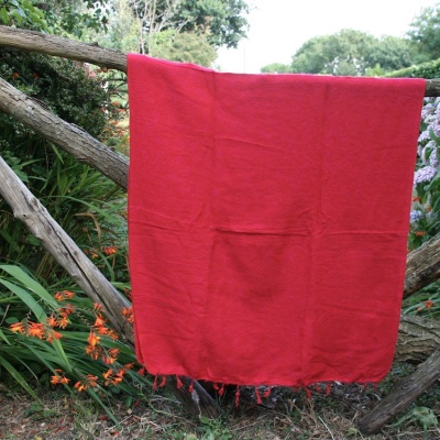 Tibetaanse omslagdoek / sjaal, donker roze